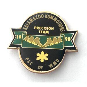 Kalamazoo Kommotions Precision Team 1998 Pin PSC Of WMU Ice Skates